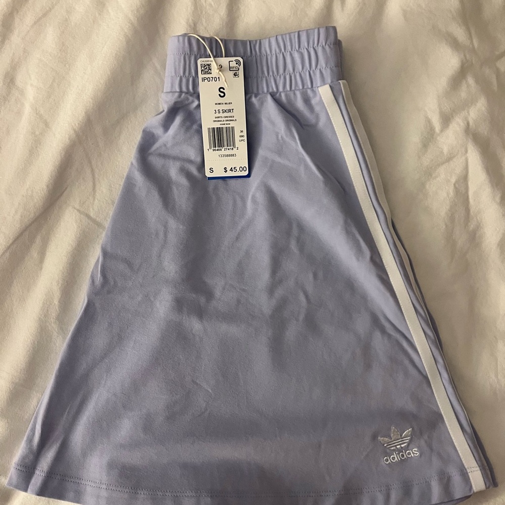 Adidas Purple Knee-Length A-Line Skirt for Casual Wear